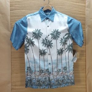 Batik Bay Men's Shirt Aloha Palms